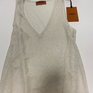 NWT Missoni sheer v-neck tank top